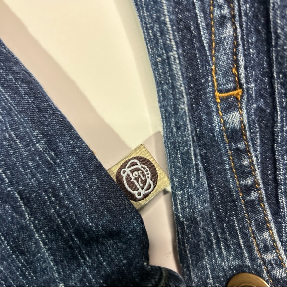 26 Red Sugar Denim Jacket Women’s Medium Blue Vintage 90’s Embroidered Logo - Picture 5 of 8